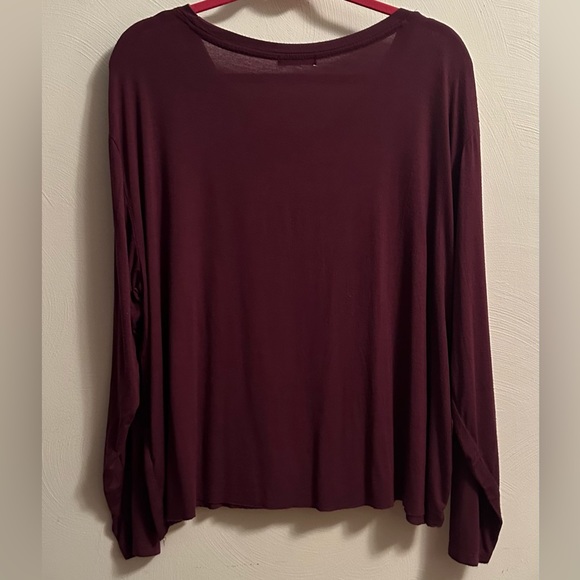 Charlotte Rue Burgundy Top - Picture 1 of 6